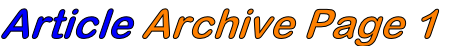 Article Archive